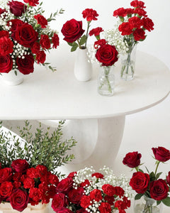 Pack de fleurs fraîches - DIY "Rouge Passion"