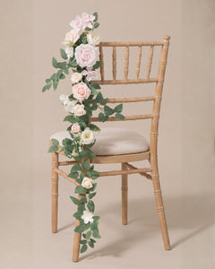 Décoration de chaise "Ivoire Rosé"