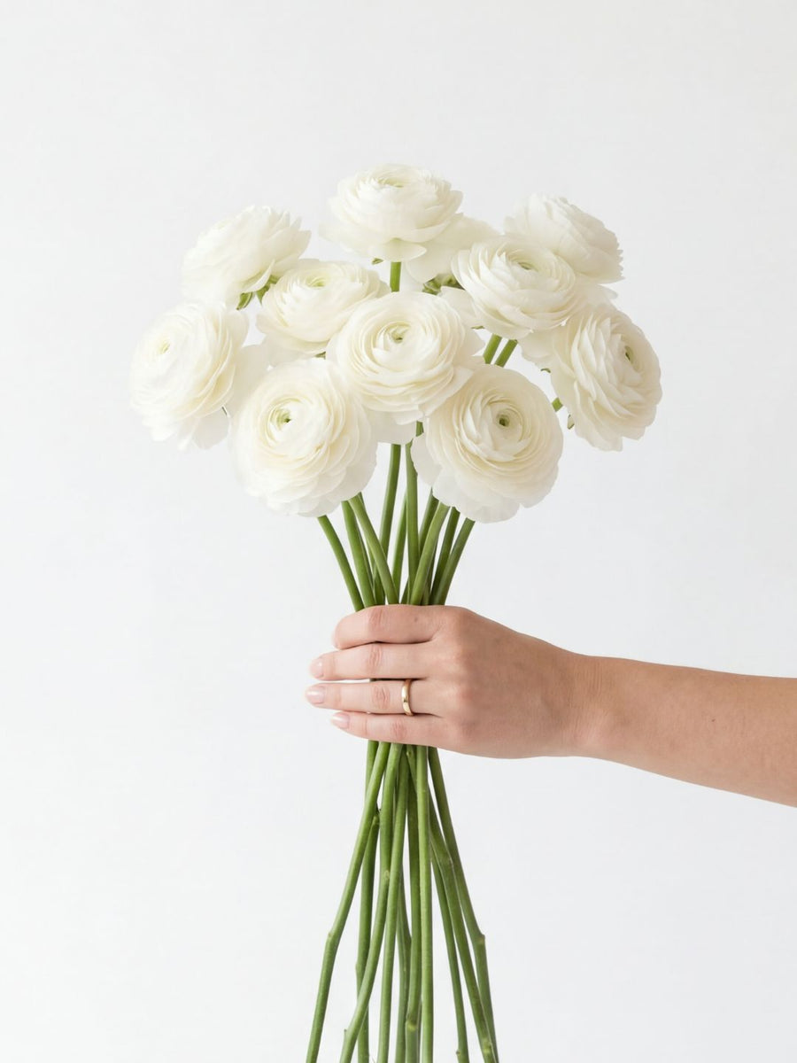 Fleurs fraîches à la botte